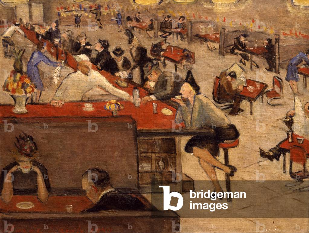 Liggett's Drug Store, c.1940 (oil on canvas)