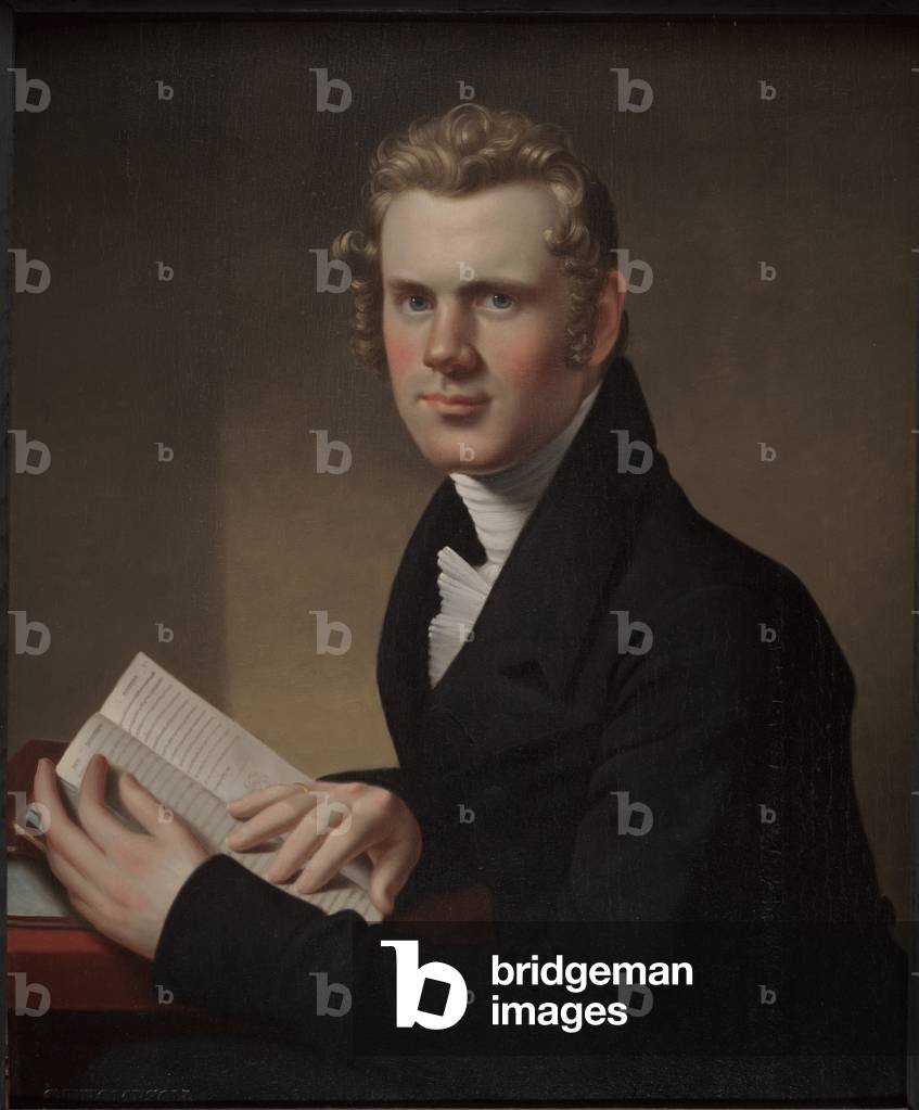 Charles Henry Alden at 23 Years of Age, Episcopal Minister of East Lyme, Connecticut, 1821 (oil on panel)