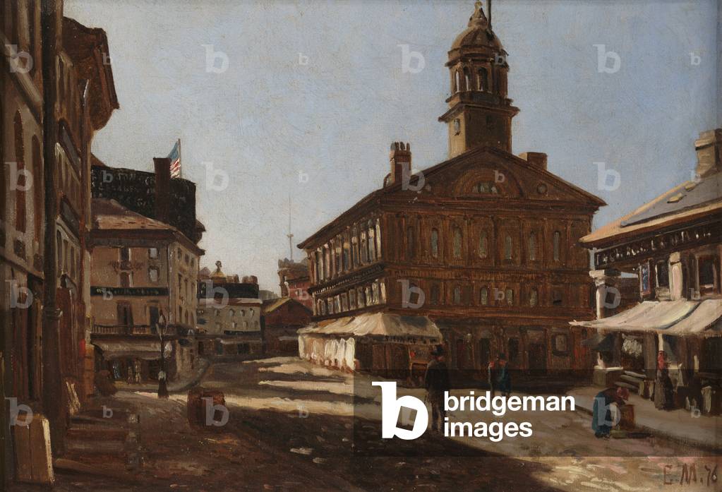 Faneuil Hall, 1876 (oil on canvas)