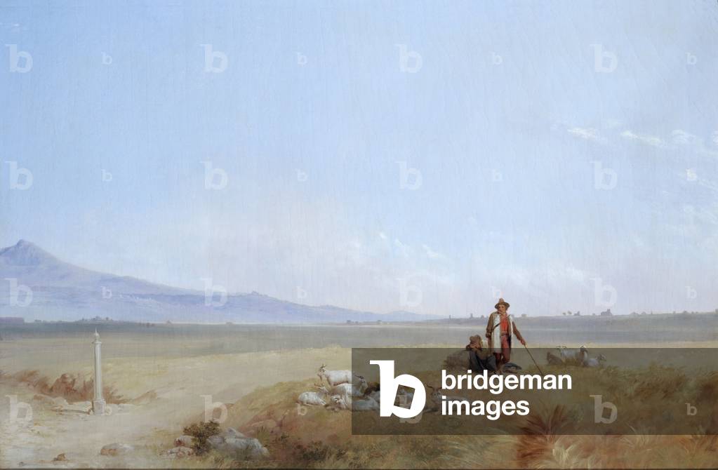 Shepherds, c.1850 (oil on canvas)