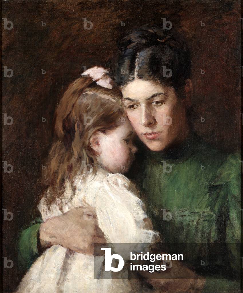 Mother and Daughter, c.1885 (oil on canvas)