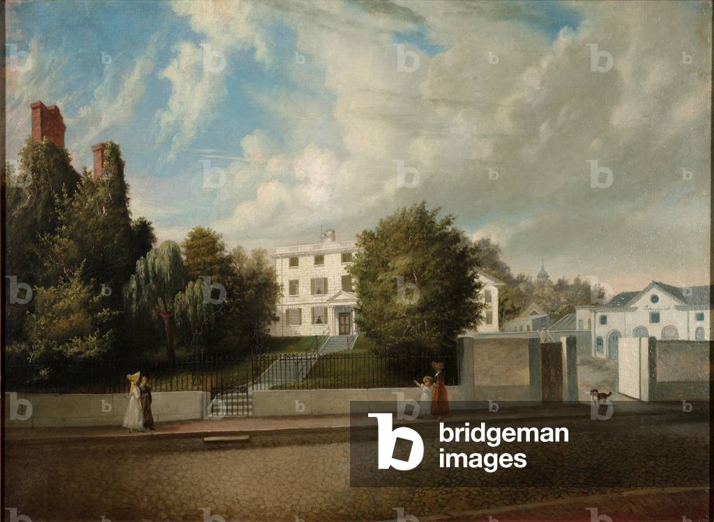 The House of Gardiner Greene, c.1834 (oil on canvas)