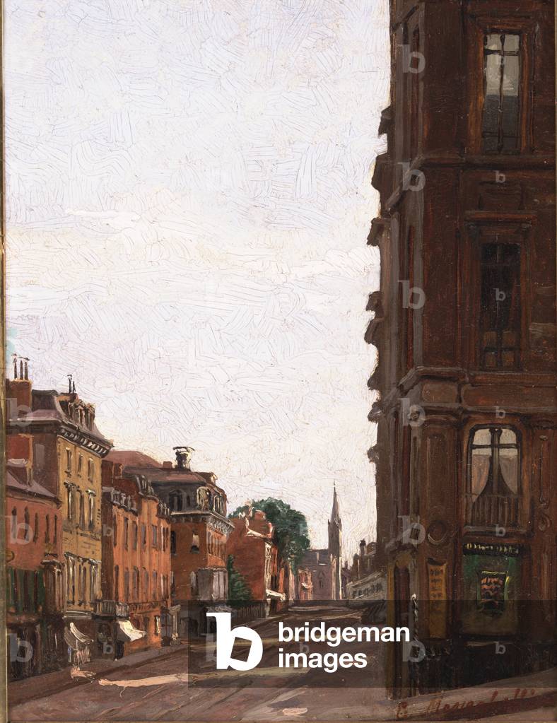 Streetscape (oil on board)