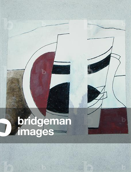 1981 (Stillleben mit zentralem Streifen)