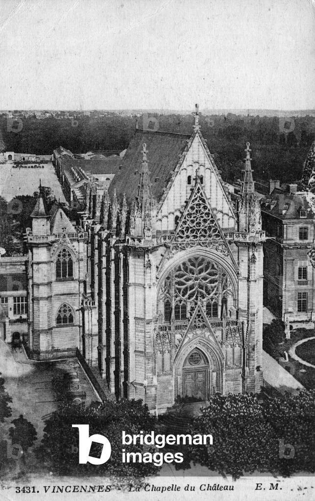 Chapel of the castle of Vincennes, Val-de-Marne, Ile de France.