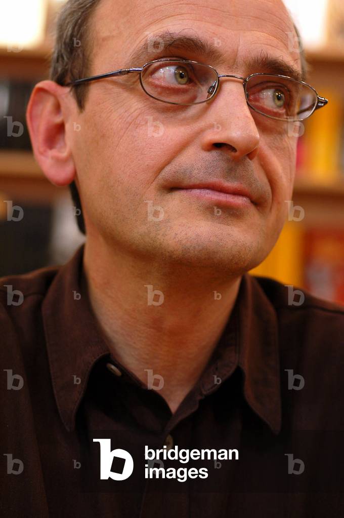 Portrait of Cyril Bouyeure, French writer. March 2007.