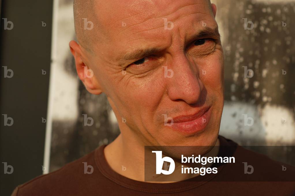 Portrait of Joe G. Pinelli, French cartoonist. Photography 2007.
