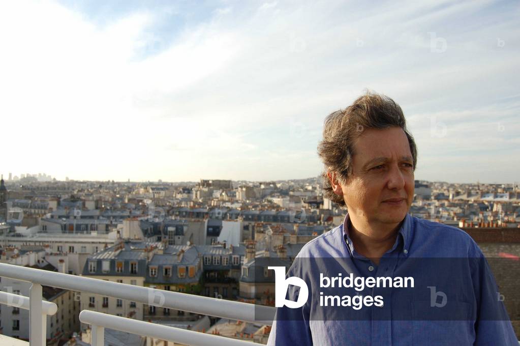 Portrait of Pierre Haski, French journalist.