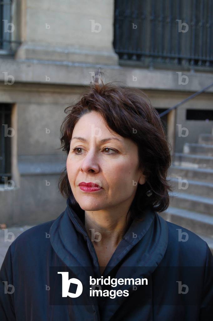 Portrait of Nadine Vasseur French writer in February 2007.