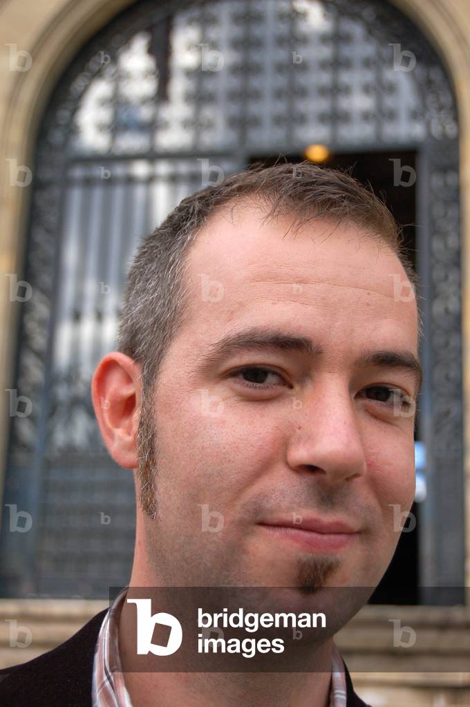 Portrait of François Roca, French illustrator. Photography 2006.