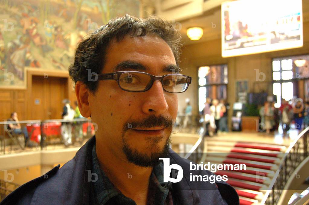 Portrait of Fabrizio Mejia Madrid, writer.