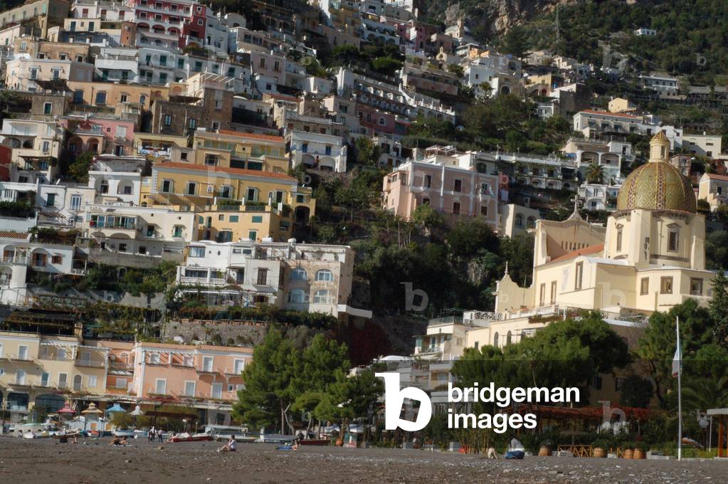 Town of Positano. View of the Amalfi Coast, Region of Campania, Italy.