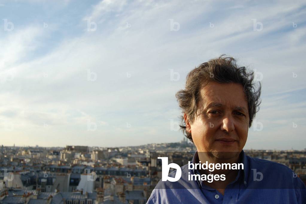 Portrait of Pierre Haski, French journalist.