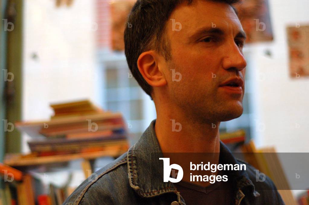 Portrait of the cartoonist and cartoonist Francois Ayroles.