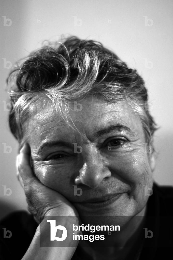 Portrait of Dominique Manotti, French writer. Photography 2007.