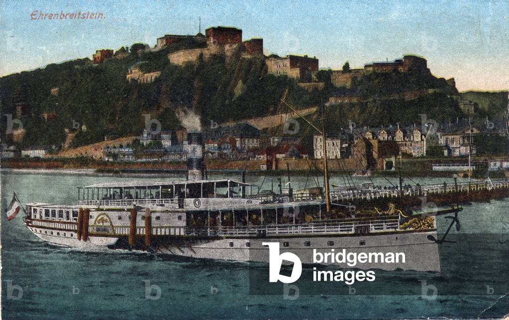 View of Germany: Fortress of Ehrenbreitstein in Koblenz (Koblenz).