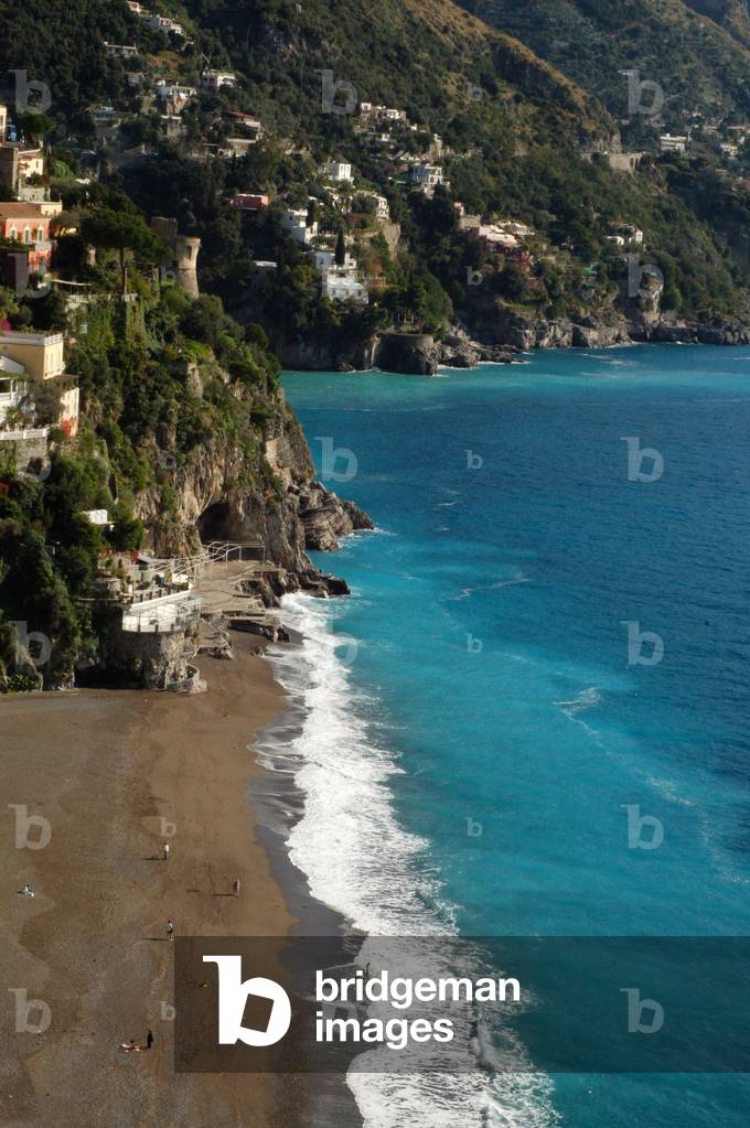 Town of Positano. View of the Amalfi Coast, Region of Campania, Italy.
