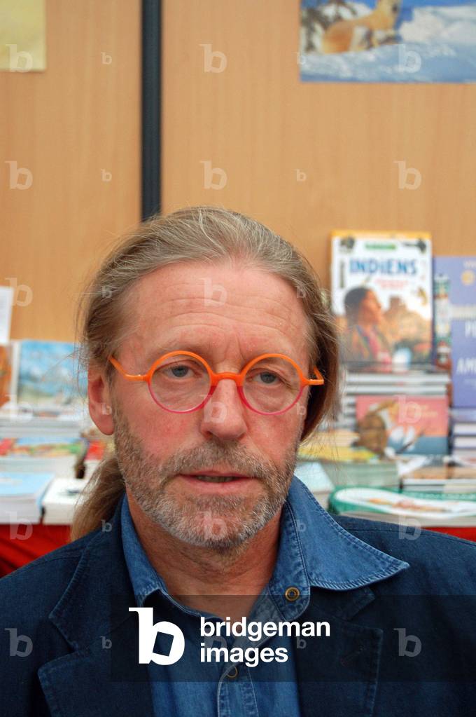 Vincennes, Festival America, (North American Literature Festival), 30/09/2006: portrait of Canadian cartoonist Francois Beiger.
