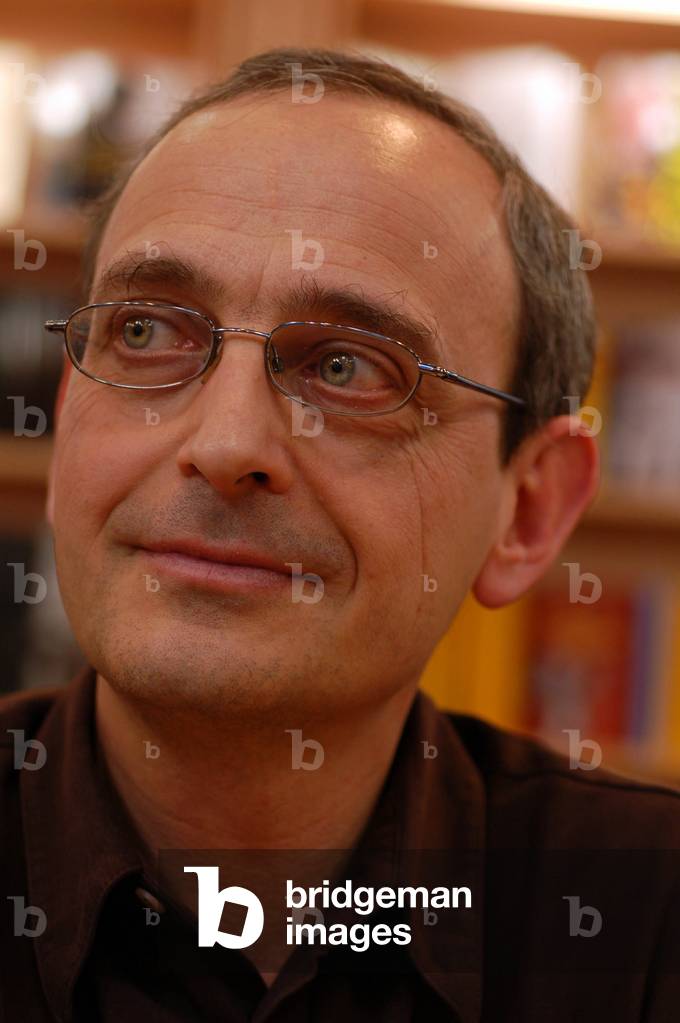 Portrait of Cyril Bouyeure, French writer. March 2007.