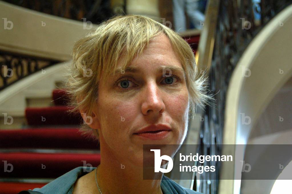 Portrait of Miriam Toews, Canadian writer.