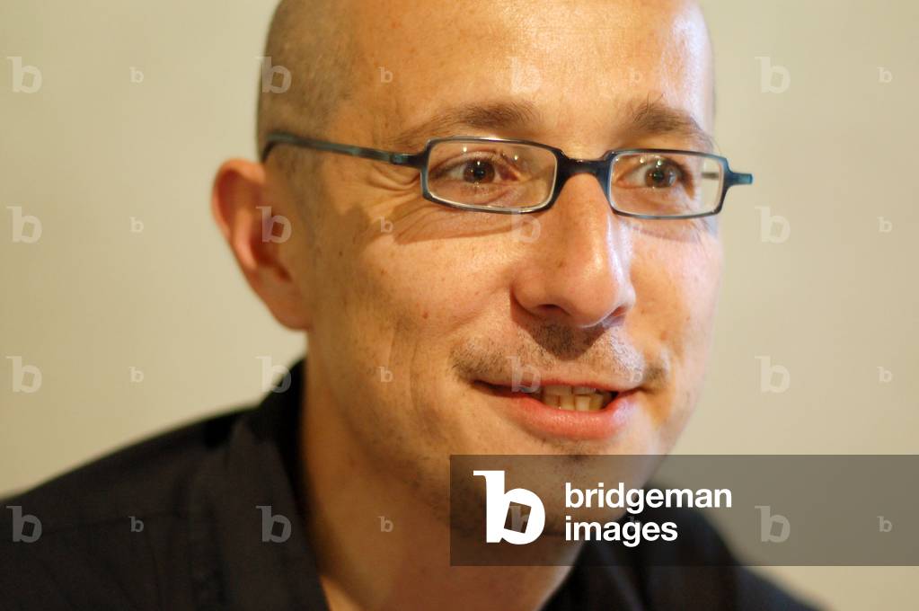 Portrait of Nicolas Offenstadt, French writer. Photography 2007.