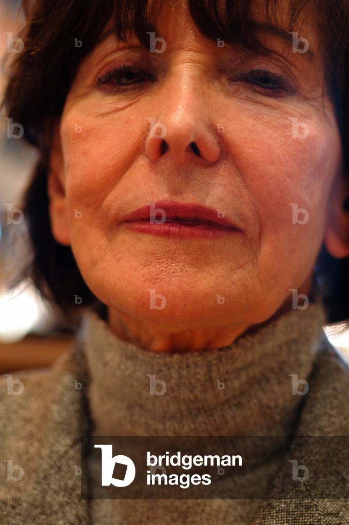 Portrait of Claire Etcherelli, French writer. March 2007.