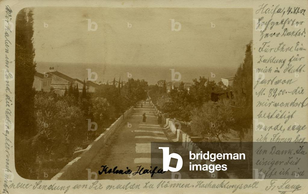 German colony district, Haifa, 1902