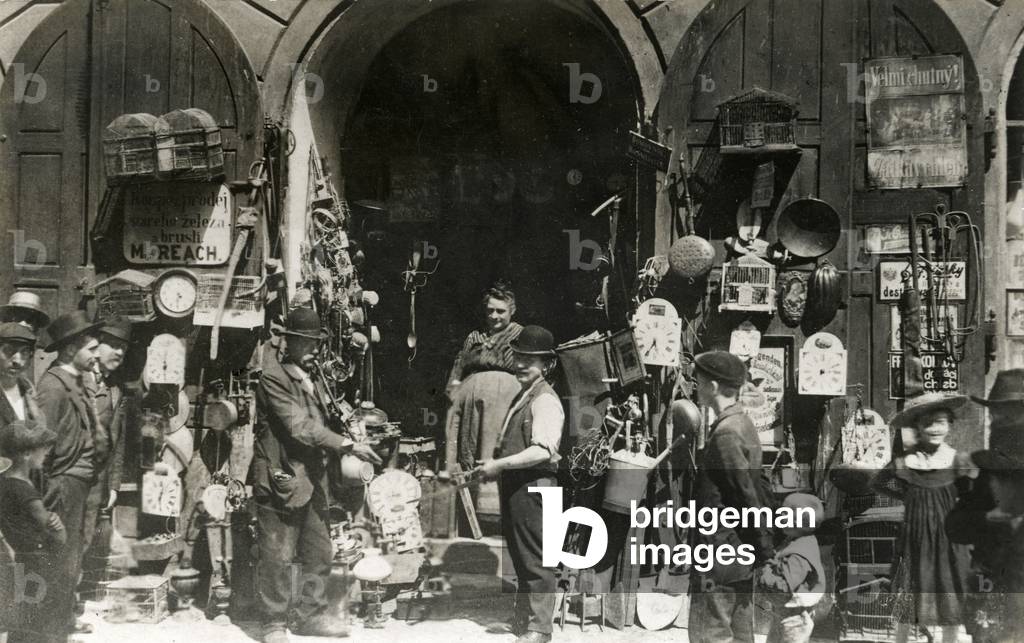 Shop selling household implements, Prague Jewish quarter