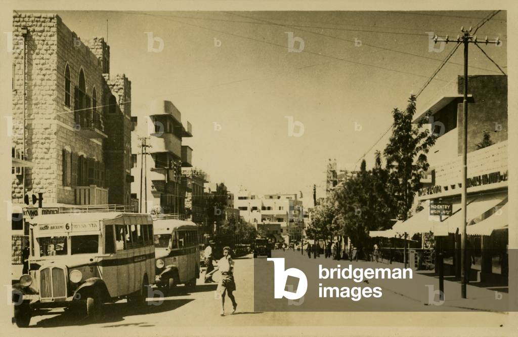 Street in Haifa, Palestine (now Israel), 1920s - 1930s