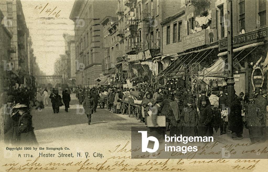 Hester Street, Jewish quarter, New York, 1905