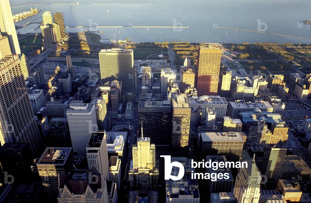 Chicago: Aerial Topographic Views from Sears Tower, 1995 (photo)