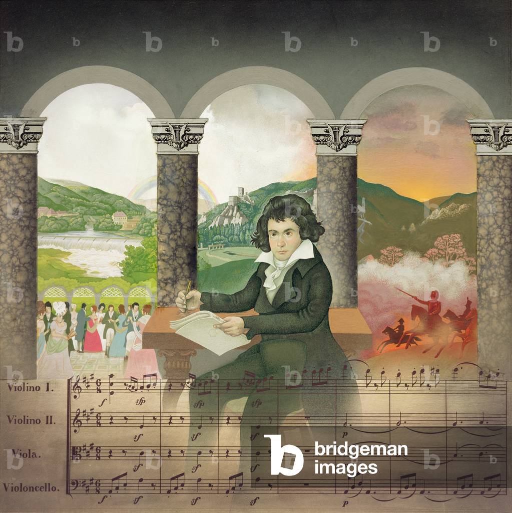 The Young Beethoven (oil on panel)
