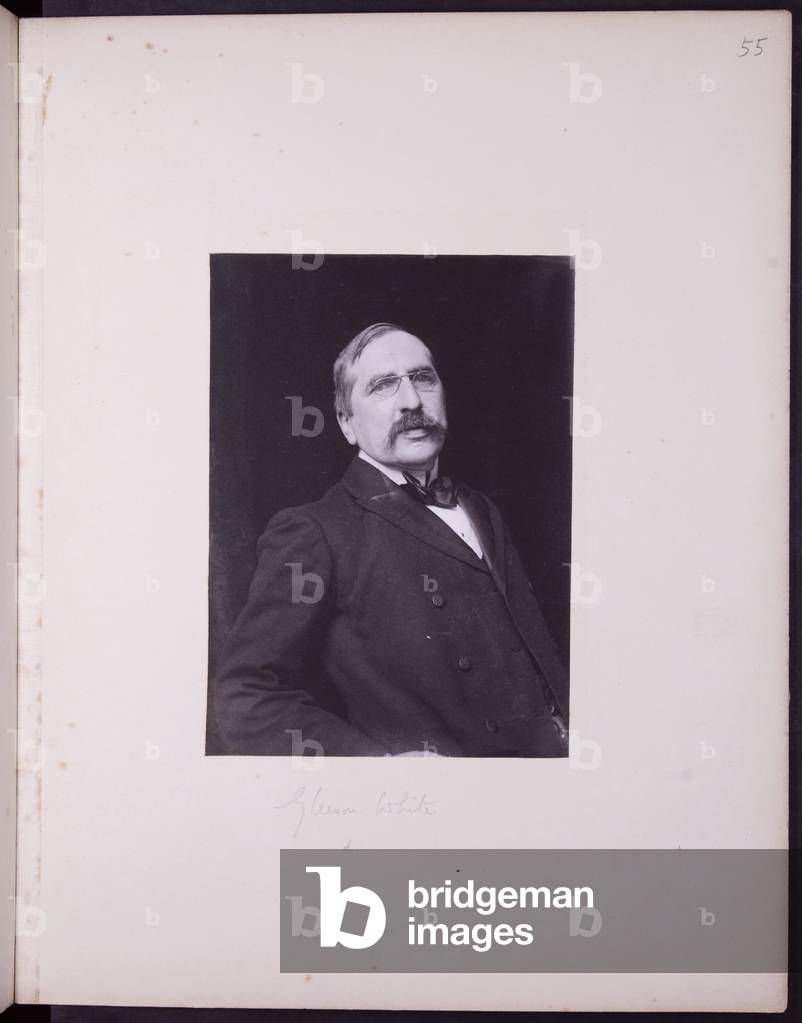 Portrait of Gleeson White, c.1900 (b/w photo)