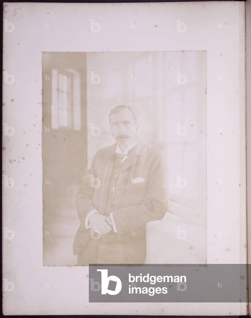 Portrait of Gerald Horsley, c.1900 (b/w photo)