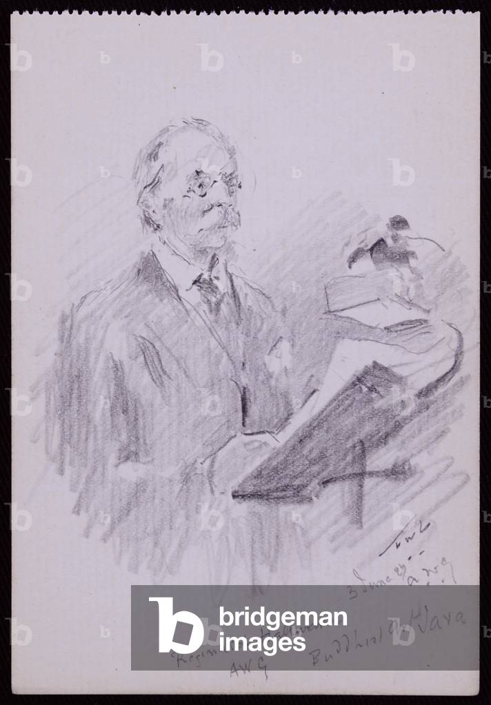 Portrait of Reginald Hallward, 1927 (pencil on paper)