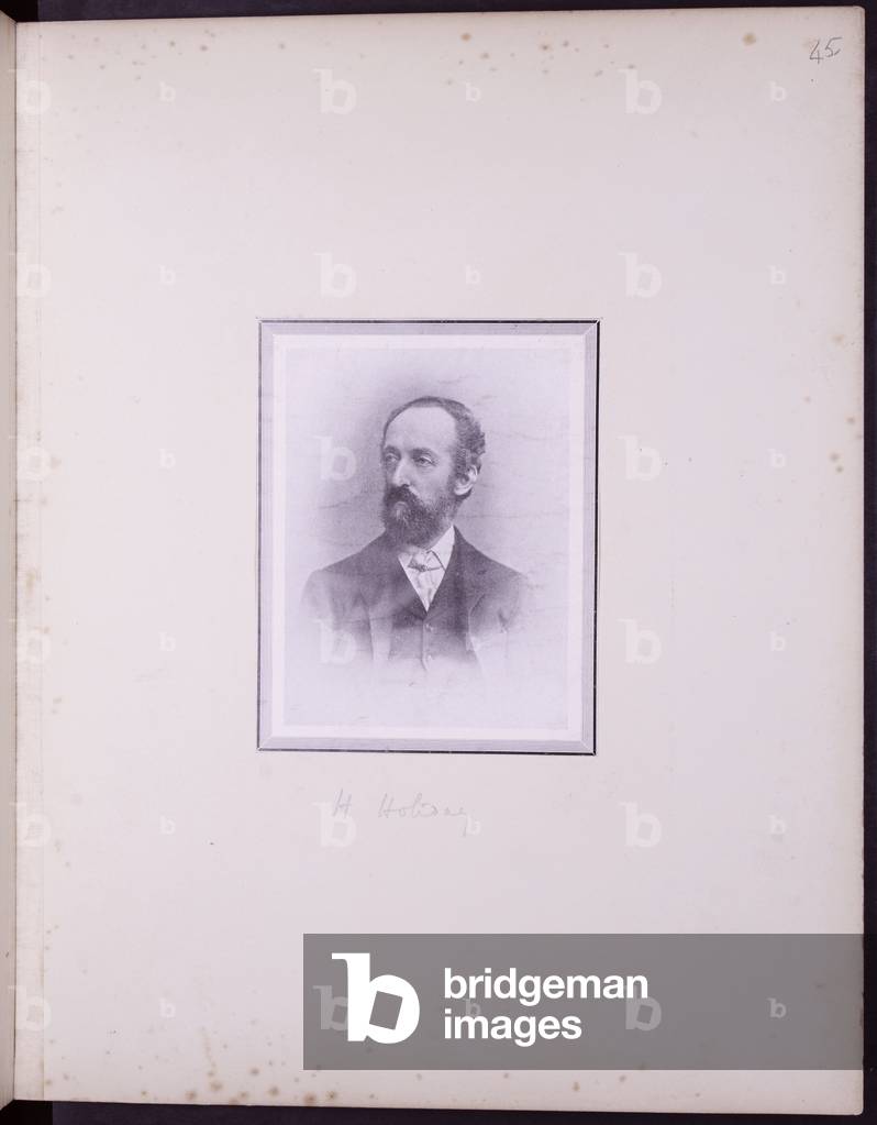 Portrait of Henry Holiday, c.1900 (b/w photo)