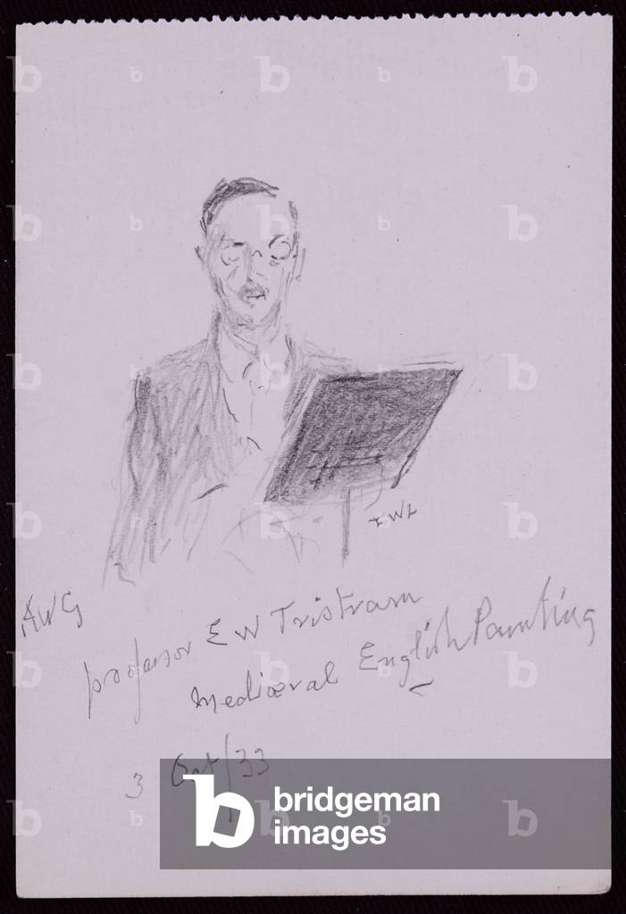 Portrait of Professor EW Tristram, 1932 (pencil on paper)