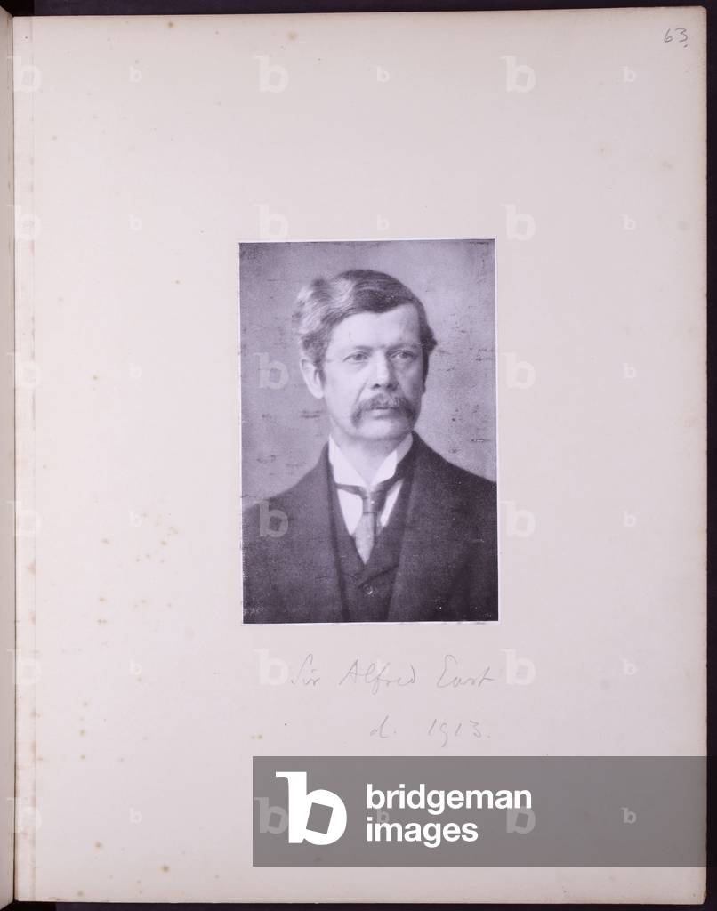 Portrait of Sir Alfred East, c.1900 (b/w photo)