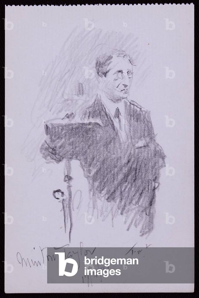 Portrait of R. Minton Taylor, 1931 (pencil on paper)