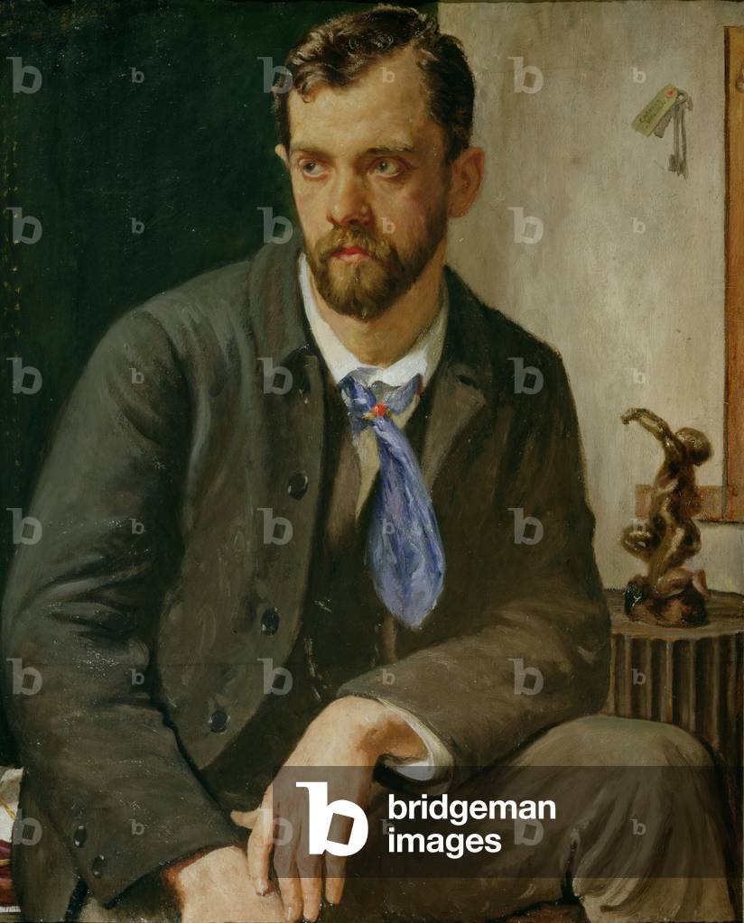 Bild von Gemälde "porträt von charles holden (1875-1960) (öl auf leinwand)", 20. Jahrhundert von Francis Dodd