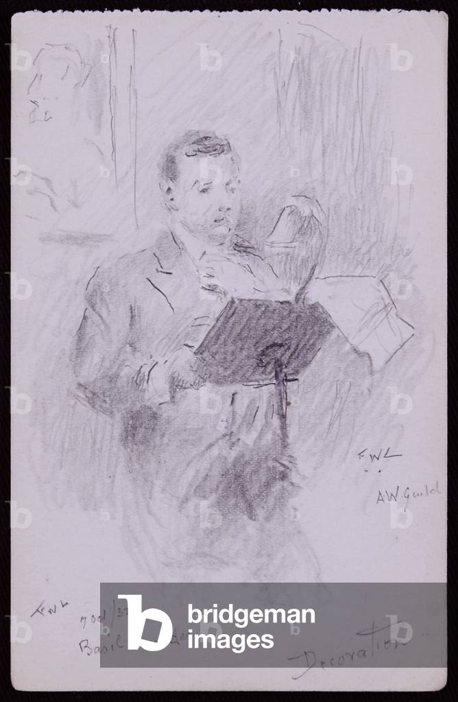 Portrait of Basil Ionides, 1932 (pencil on paper)