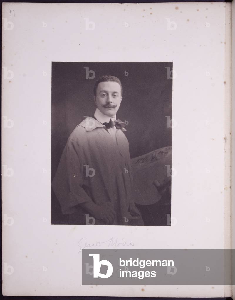 Portrait of Gerald Moira, c.1900 (b/w photo)