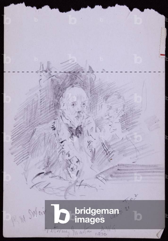 Portrait of RW Schultz Weir, 1921 (pencil on paper)