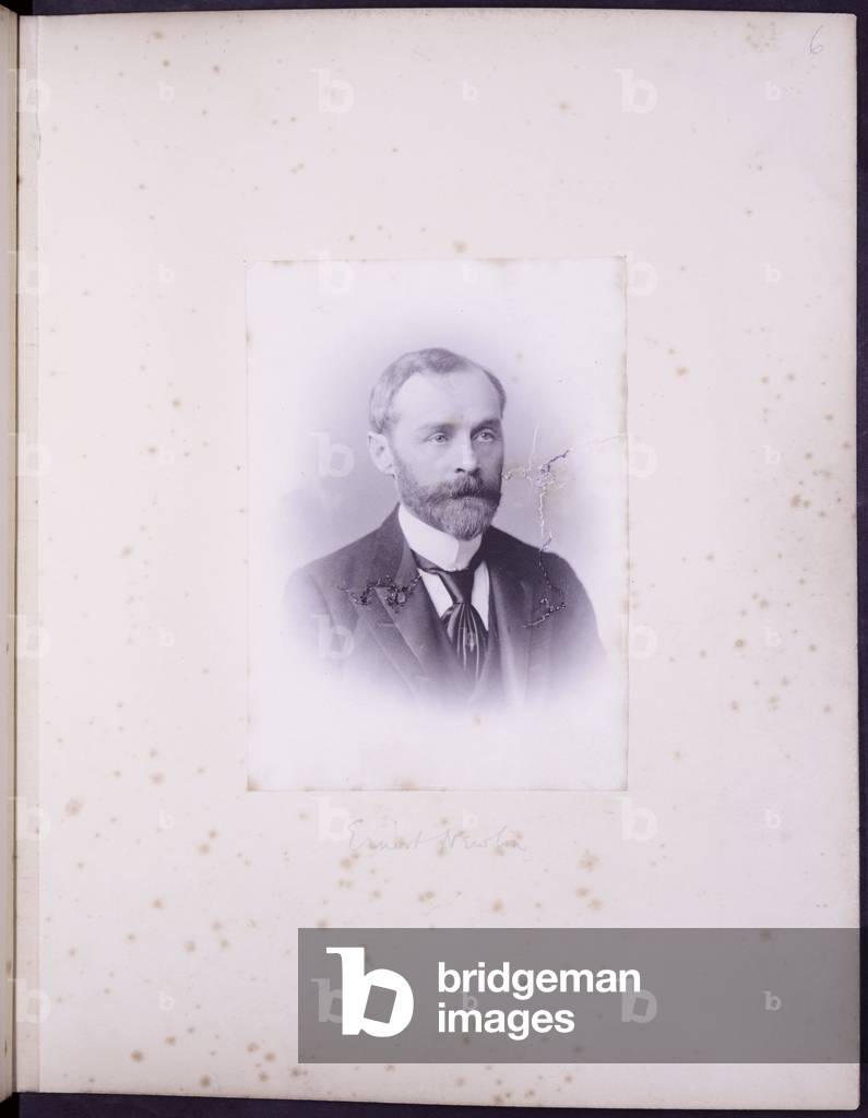 Portrait of Ernest Newton, c.1900 (b/w photo)