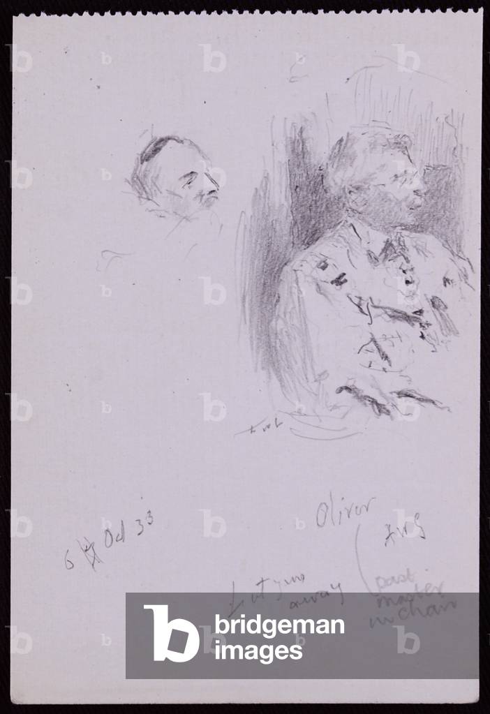 Portrait of Basil Oliver, 1933 (pencil on paper)