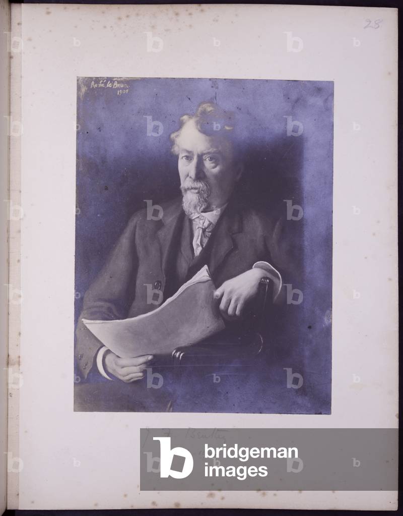 Portrait of JF Bentley, c.1900 (b/w photo)