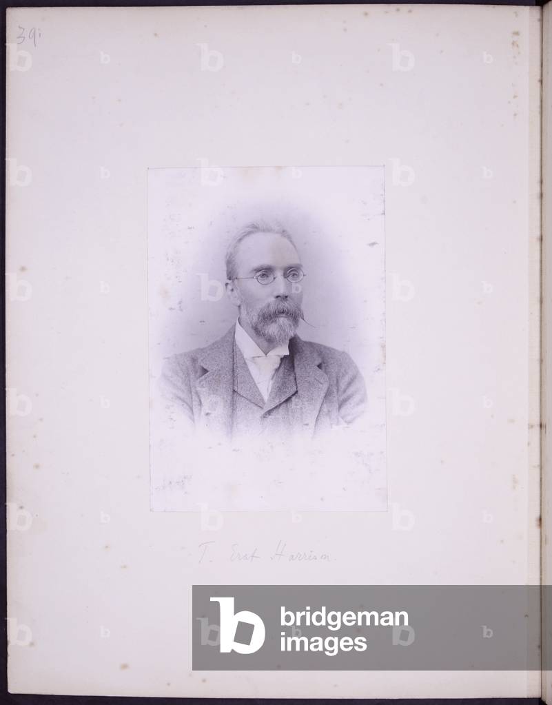 Portrait of Thomas Erat Harrison, c.1900 (b/w photo)