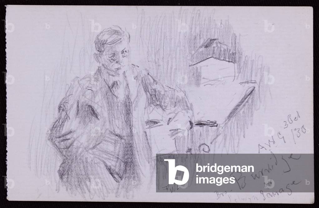Portrait of FV Burridge, 1930 (pencil on paper)