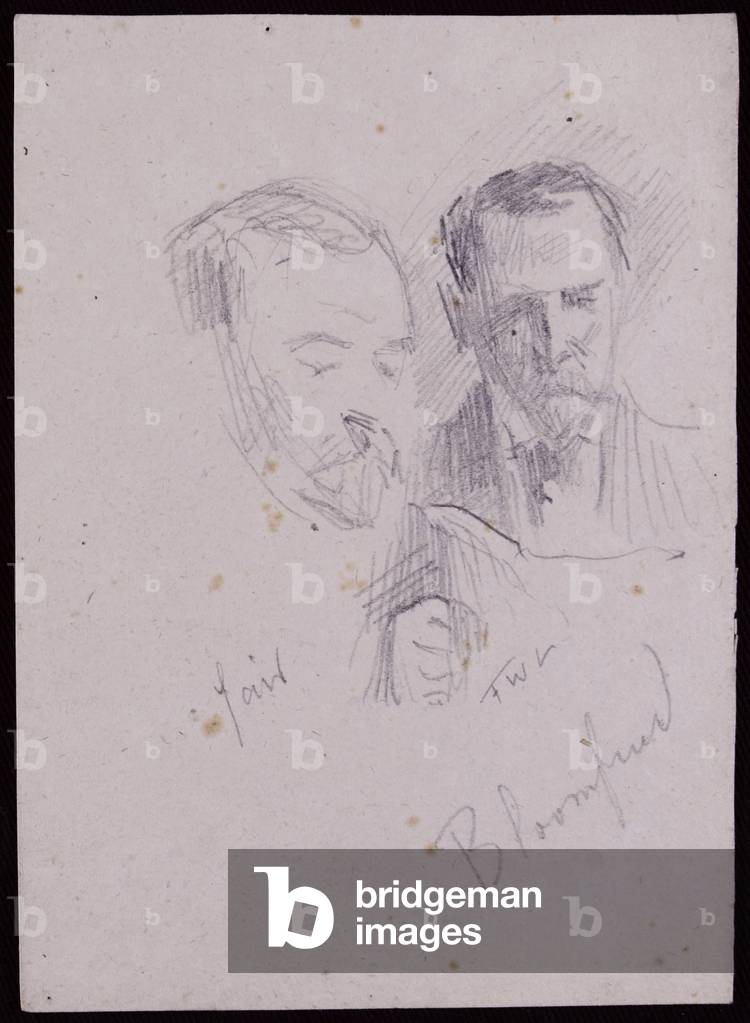 Portrait of Reginald Blomfield, c.1894 (pencil on paper)