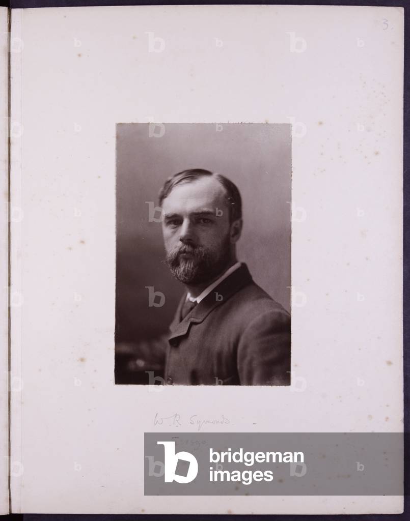 Portrait of WR Symonds, c.1900 (b/w photo)